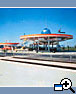 Shed at petrol-filling station in city Kherson