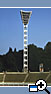 Projector towers at stadium of sport complex "Olympiysky" in Kiev