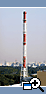 Radio broadcasting station "Tereshkovo", city Moscow. Chimney made of glass-fibre-reinforced plastic 120 m high